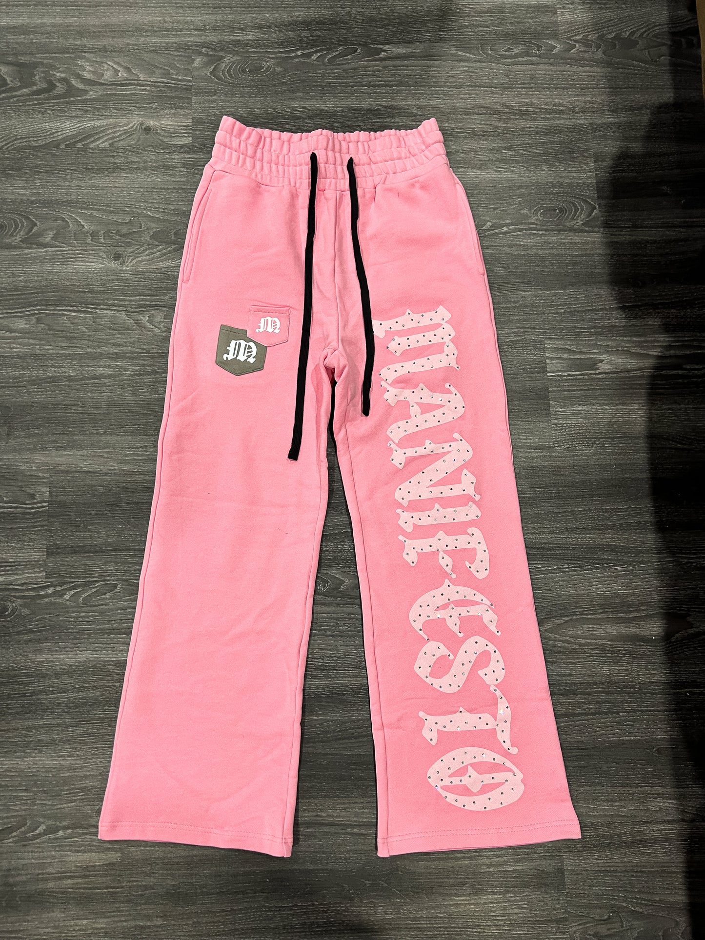 Dreams To Reality Pink Rhinestone Pants