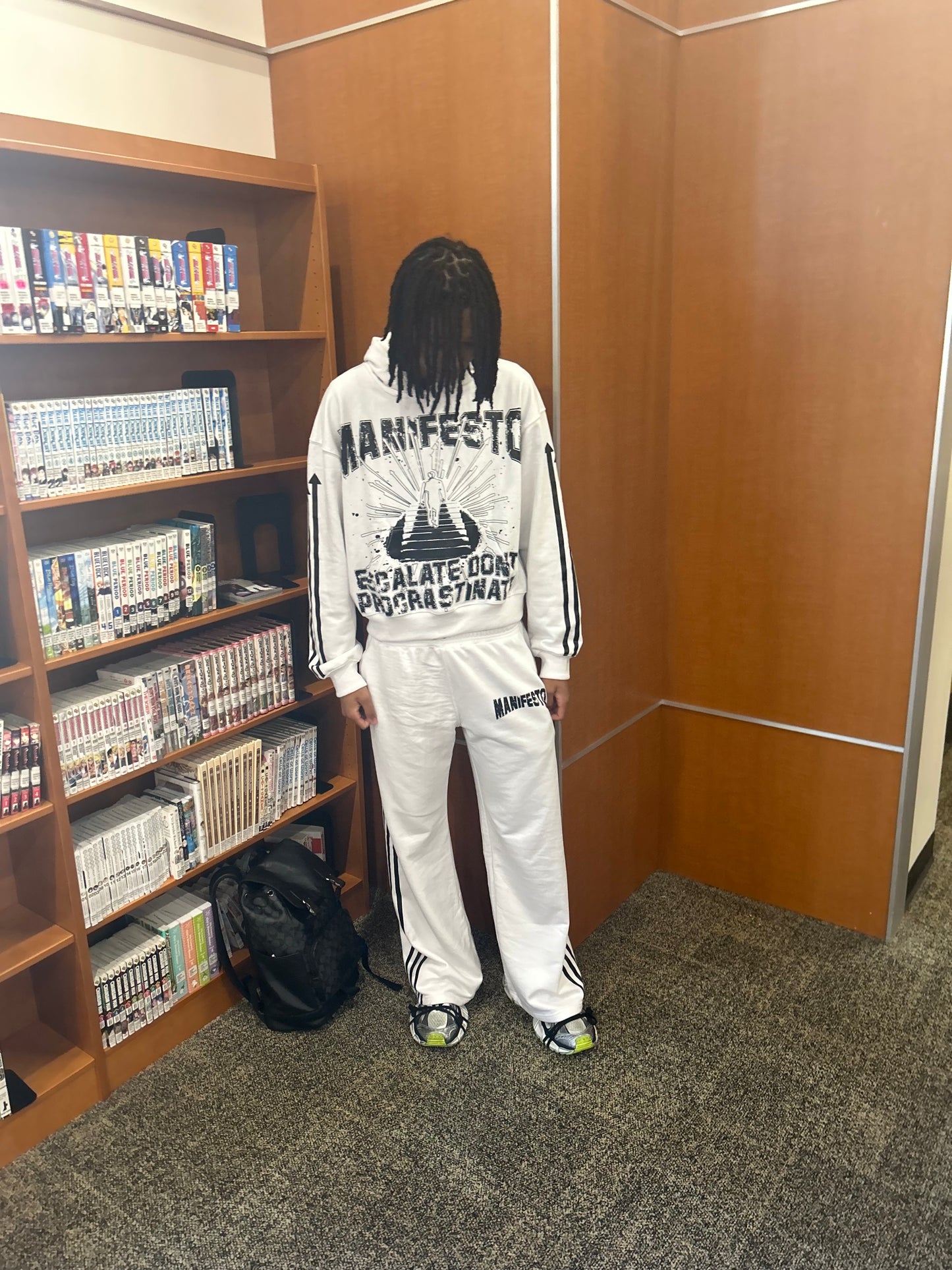 White Escalate Don’t Procrastinate Hoodie