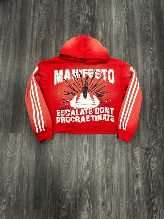 Red Escalate Don’t Procrastinate Hoodie