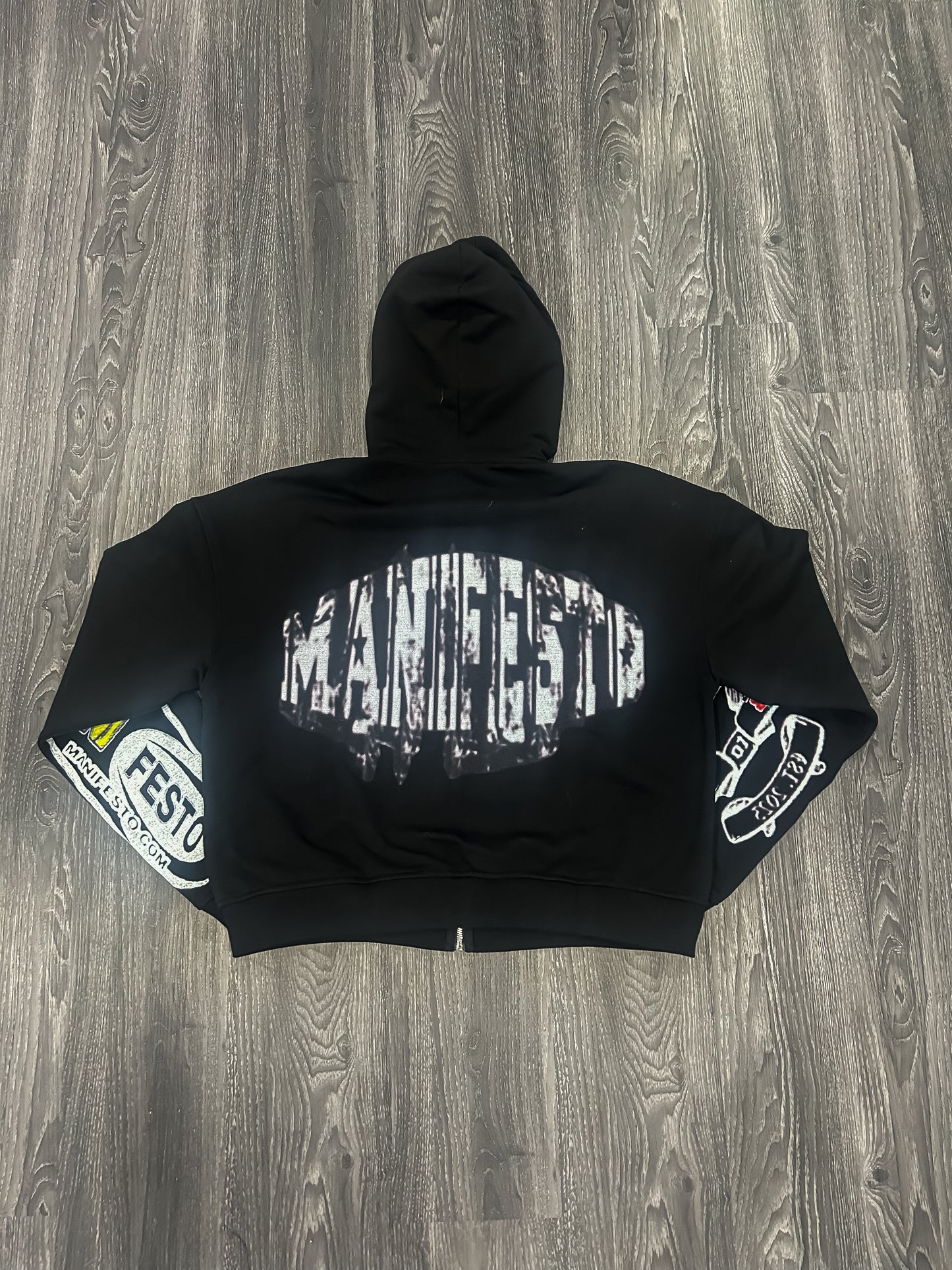 Black All Around Zip Up (PREMADE)